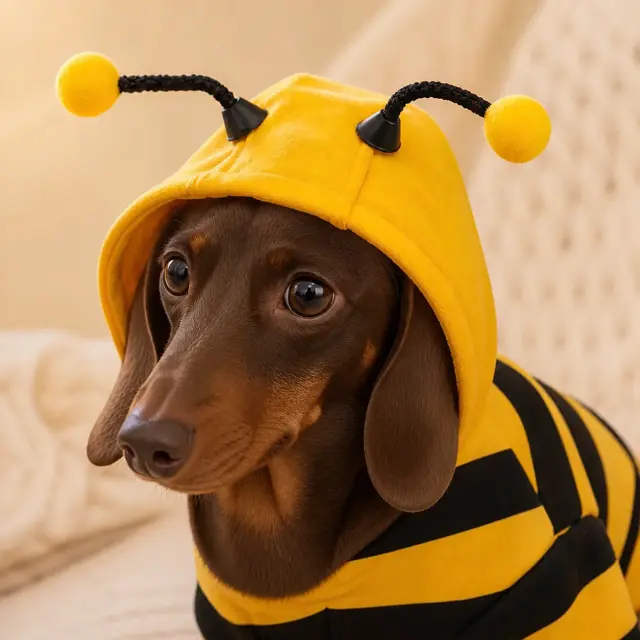 Bumble Bee Hoodie Costume for Pets